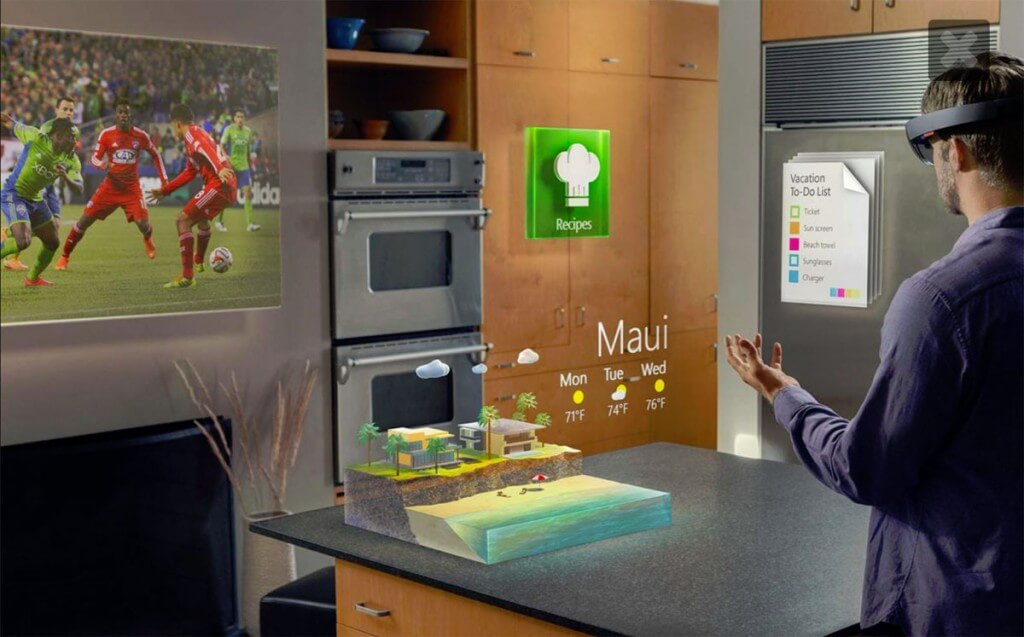 Microsoft Hololens augmented reality